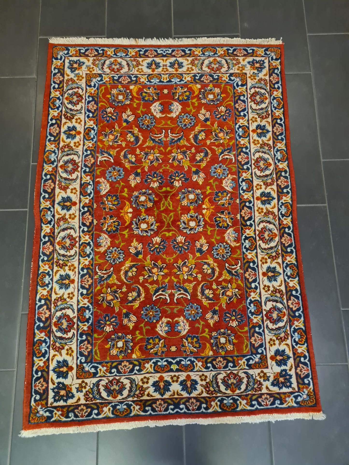 Perserteppich Orientteppich Handgeknüpfter Teppich Sarough 155x105cm