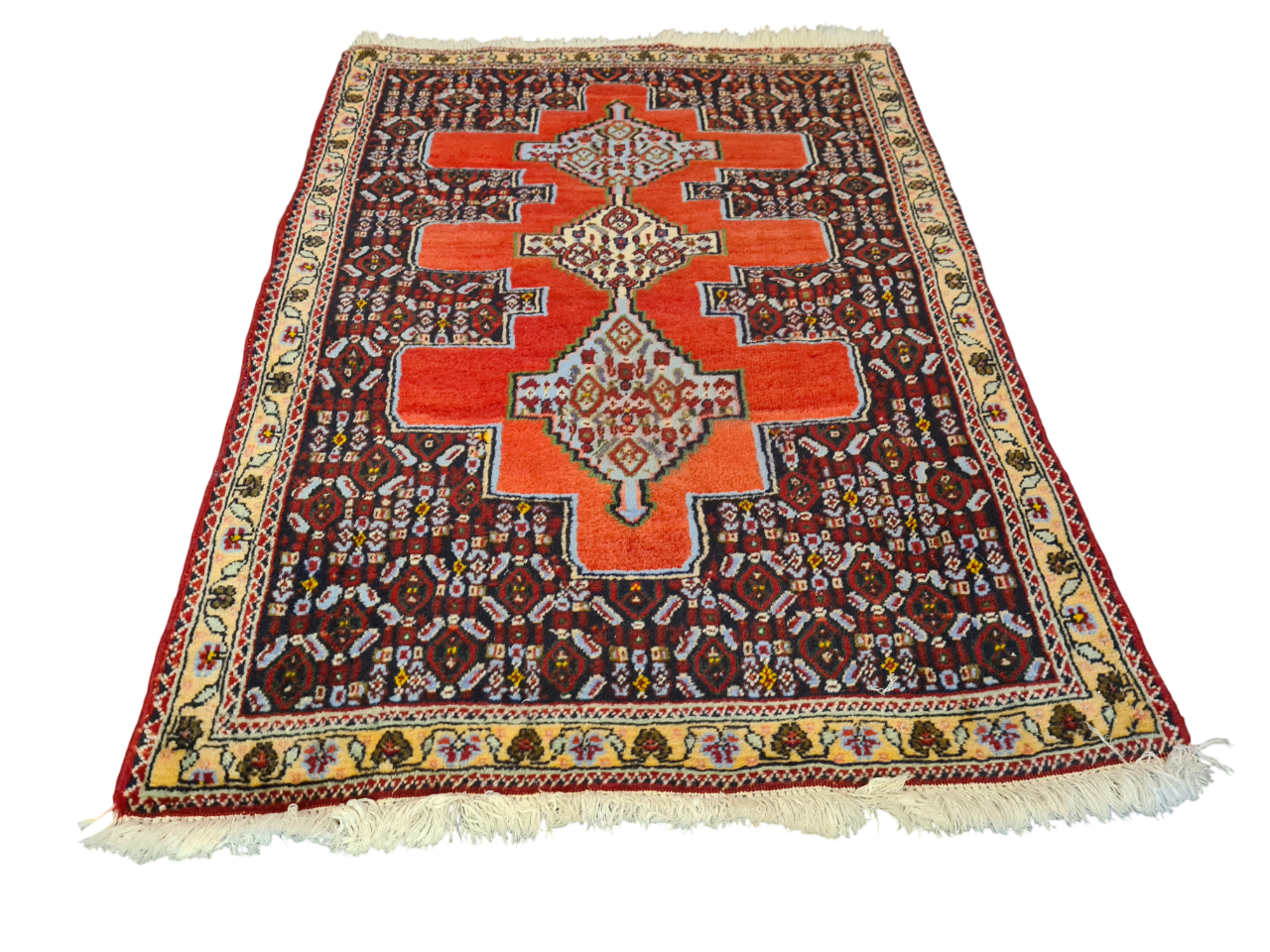 Perserteppich Orientteppich Handgeknüpfter Teppich Bidjar 100x75cm