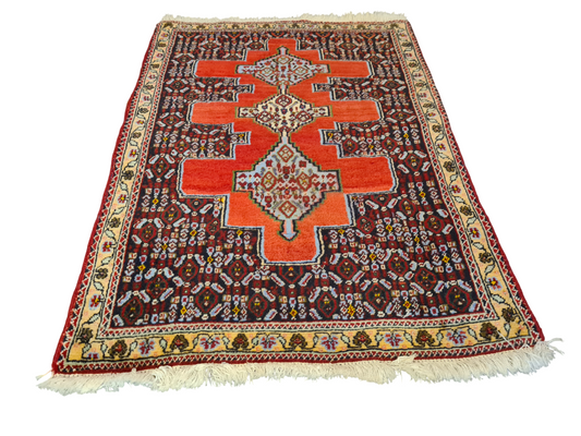 Perserteppich Orientteppich Handgeknüpfter Teppich Bidjar 100x75cm