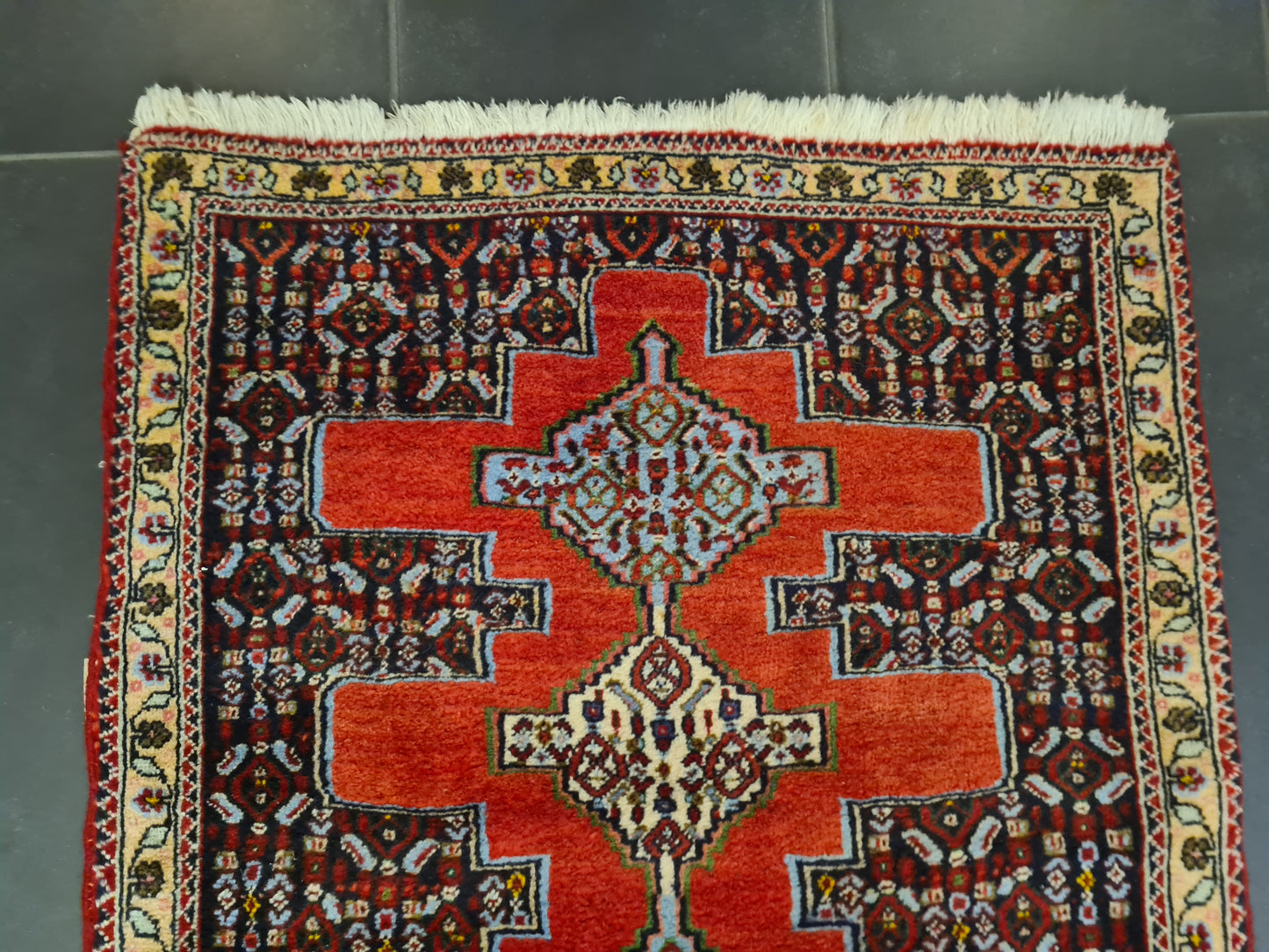 Perserteppich Orientteppich Handgeknüpfter Teppich Bidjar 100x75cm