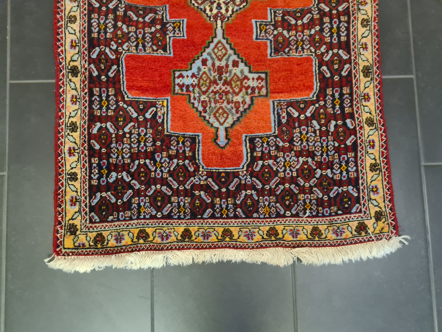 Perserteppich Orientteppich Handgeknüpfter Teppich Bidjar 100x75cm