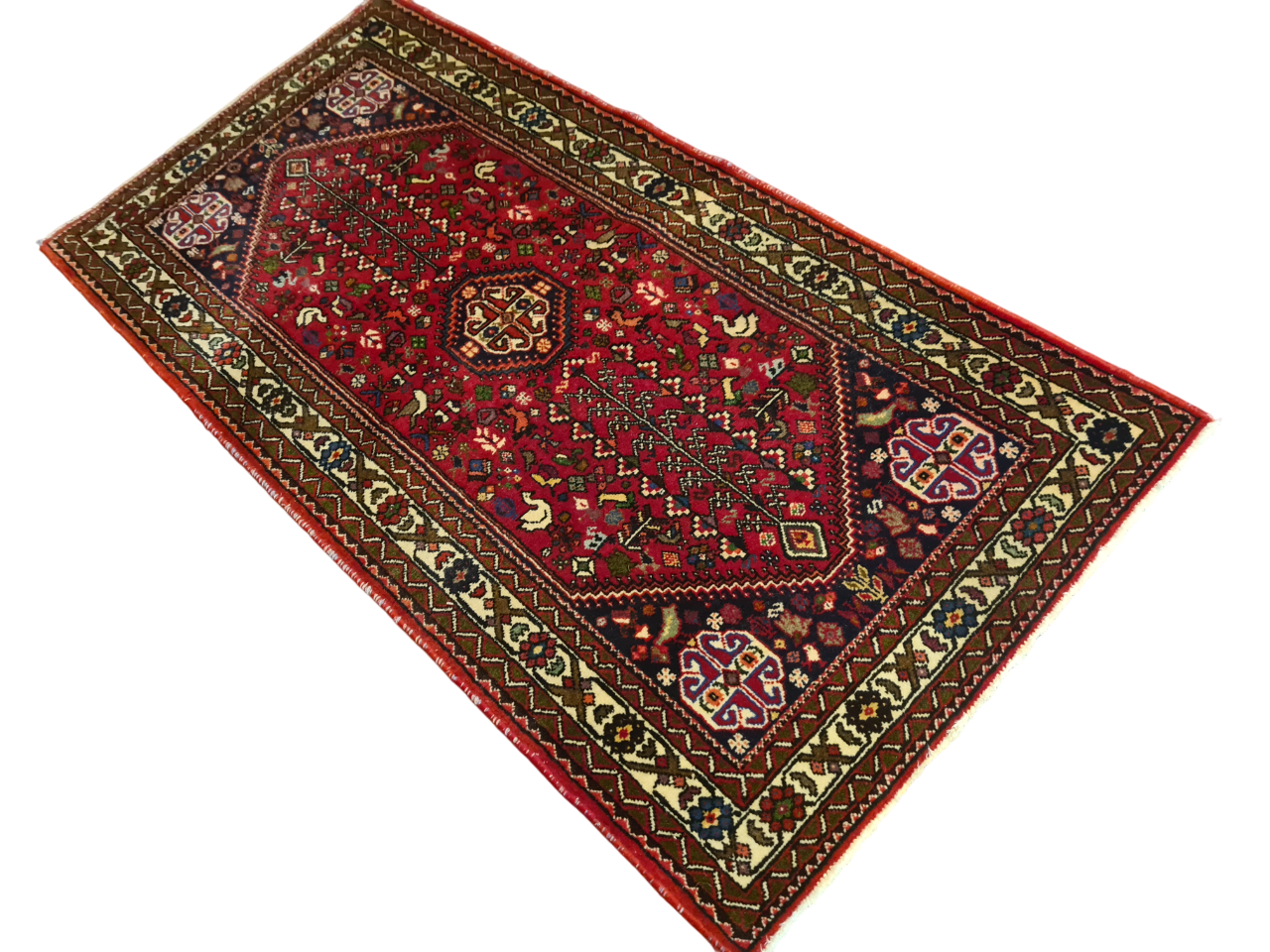 Perserteppich Orientteppich Handgeknüpfter Teppich Bidjar 150x75cm