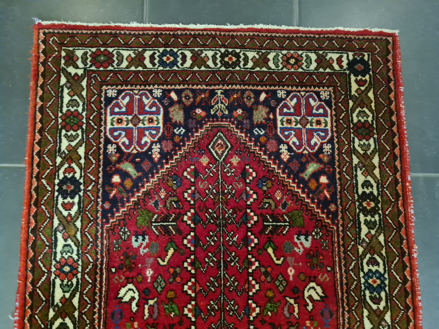 Perserteppich Orientteppich Handgeknüpfter Teppich Bidjar 150x75cm