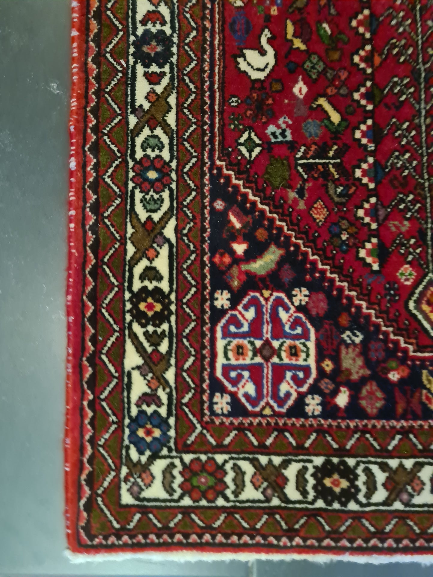 Perserteppich Orientteppich Handgeknüpfter Teppich Bidjar 150x75cm