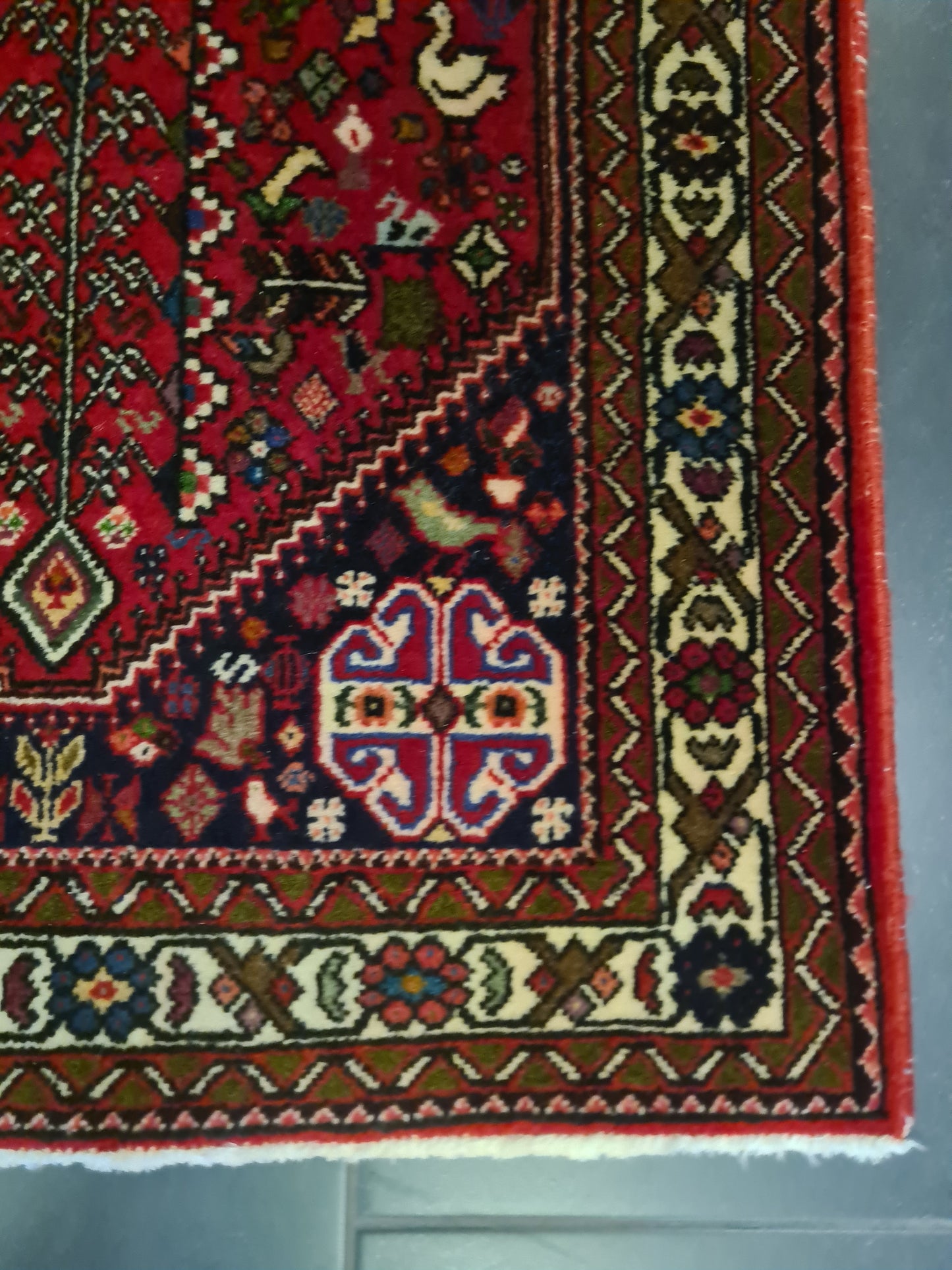 Perserteppich Orientteppich Handgeknüpfter Teppich Bidjar 150x75cm