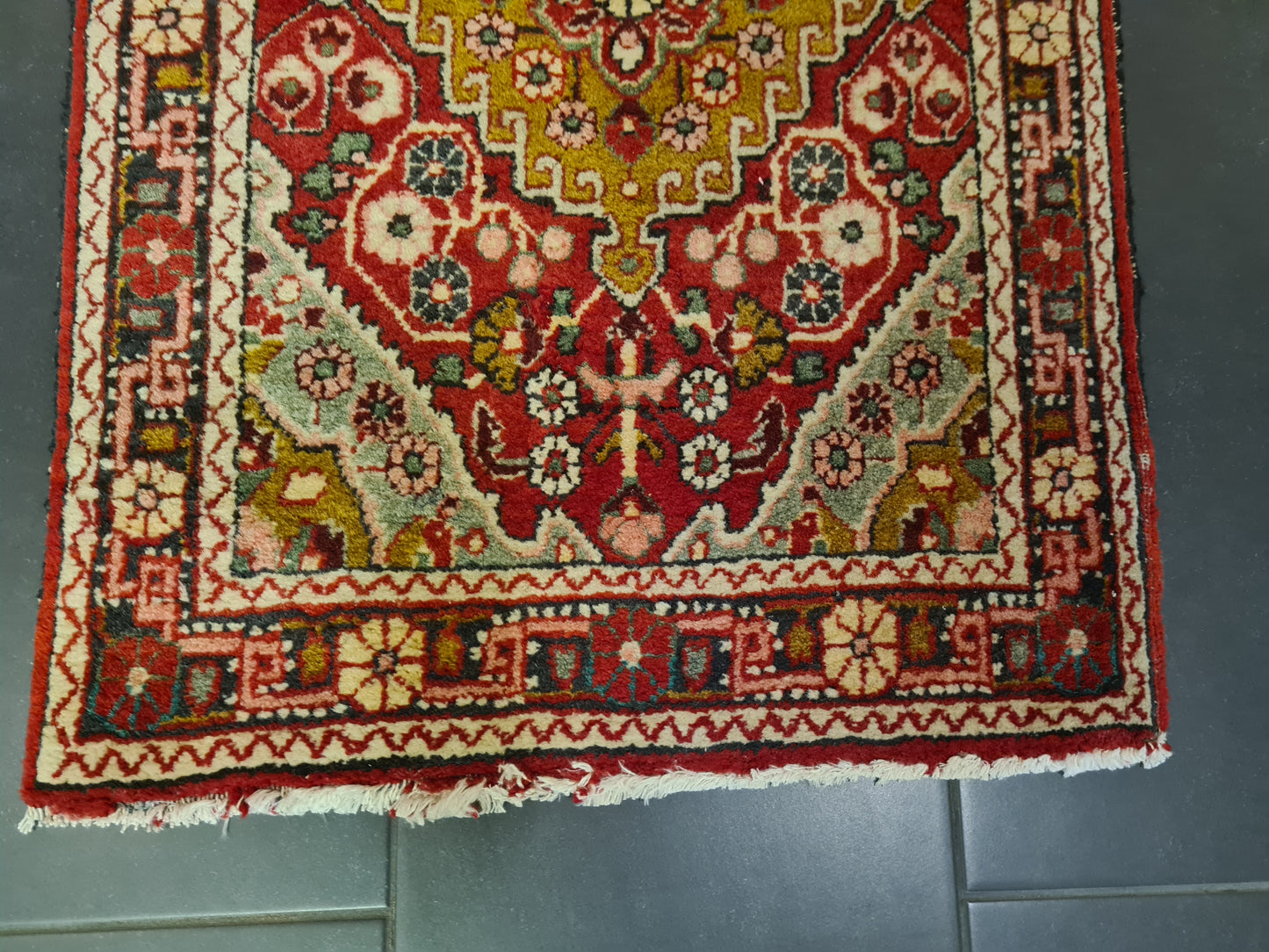 Perserteppich Orientteppich Handgeknüpfter Teppich Bidjar 95x65cm