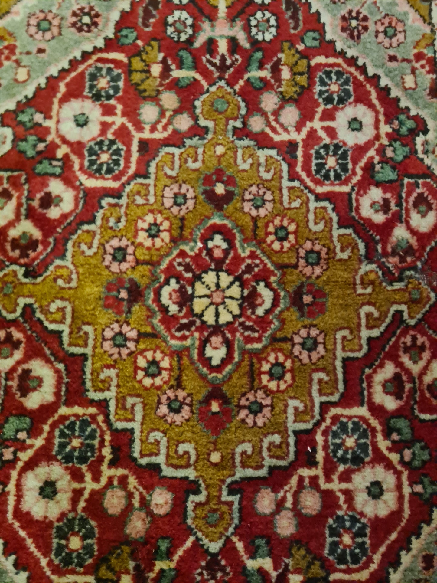 Perserteppich Orientteppich Handgeknüpfter Teppich Bidjar 95x65cm