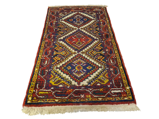 Perserteppich Orientteppich Handgeknüpfter Teppich Bidjar 140x80cm