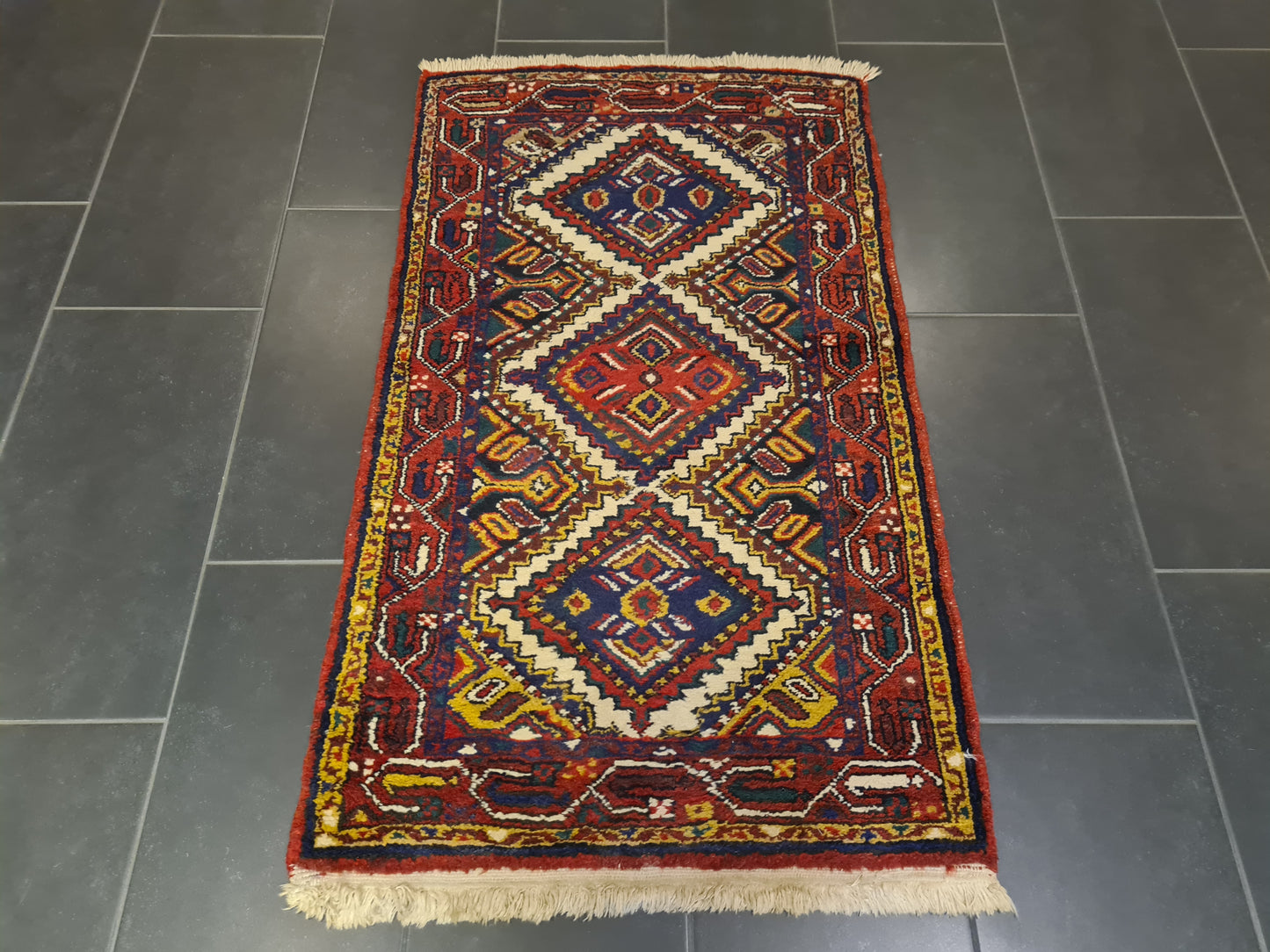 Perserteppich Orientteppich Handgeknüpfter Teppich Bidjar 140x80cm