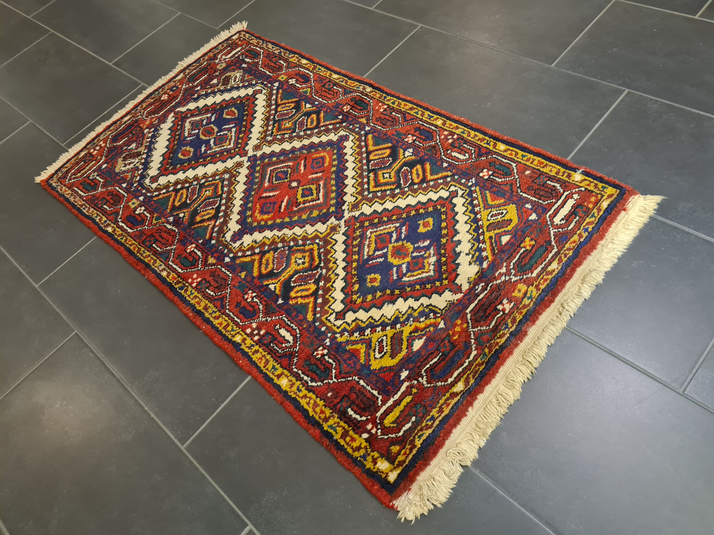 Perserteppich Orientteppich Handgeknüpfter Teppich Bidjar 140x80cm