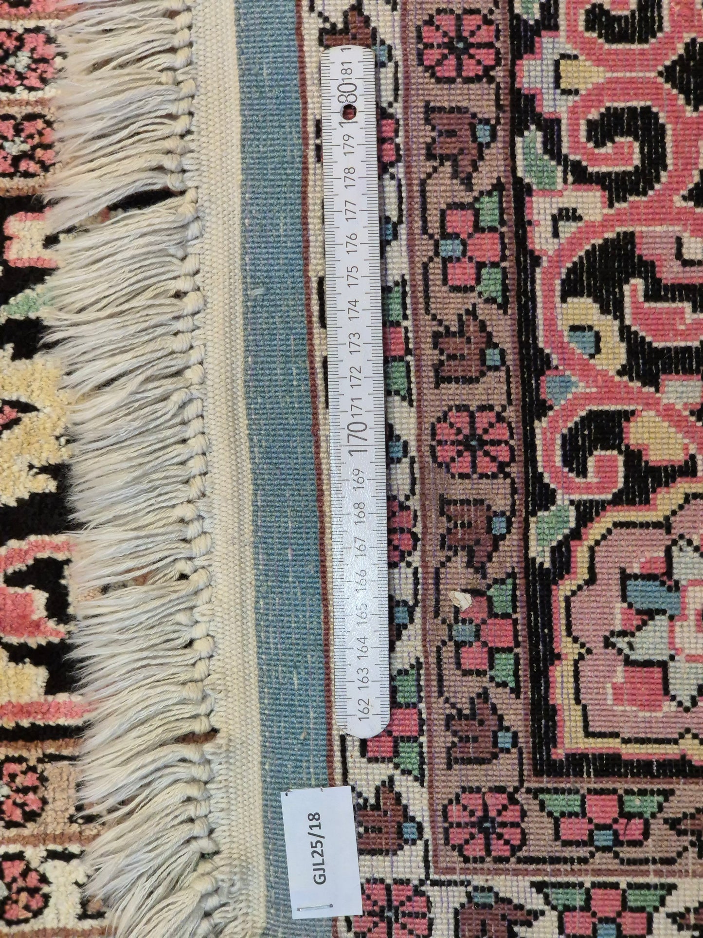 Kaschmir Seide Ghom Teppich Medaillon feine Handknüpfung