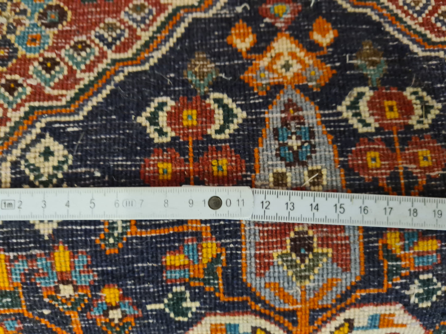 Perserteppich Orientteppich Handgeknüpfter Teppich Bidjar 70x65cm