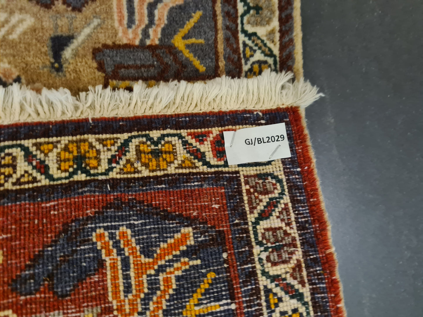 Perserteppich Orientteppich Handgeknüpfter Teppich Bidjar 70x65cm