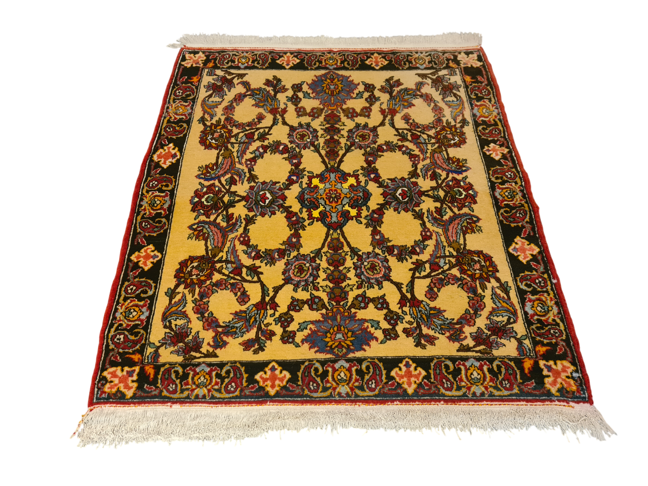Perserteppich Orientteppich Handgeknüpfter Teppich Isfahan 142x122cm