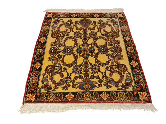 Perserteppich Orientteppich Handgeknüpfter Teppich Isfahan 142x122cm