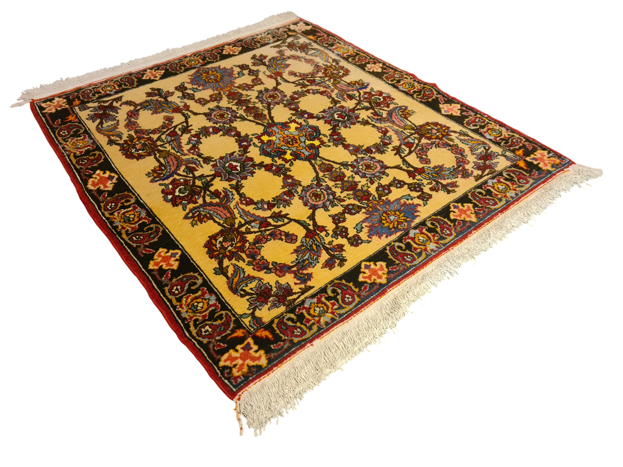 Perserteppich Orientteppich Handgeknüpfter Teppich Isfahan 142x122cm