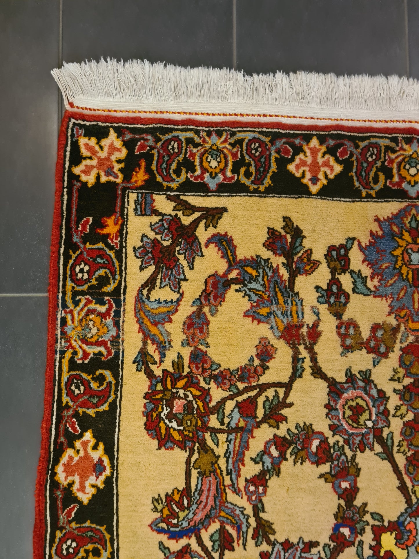 Perserteppich Orientteppich Handgeknüpfter Teppich Isfahan 142x122cm