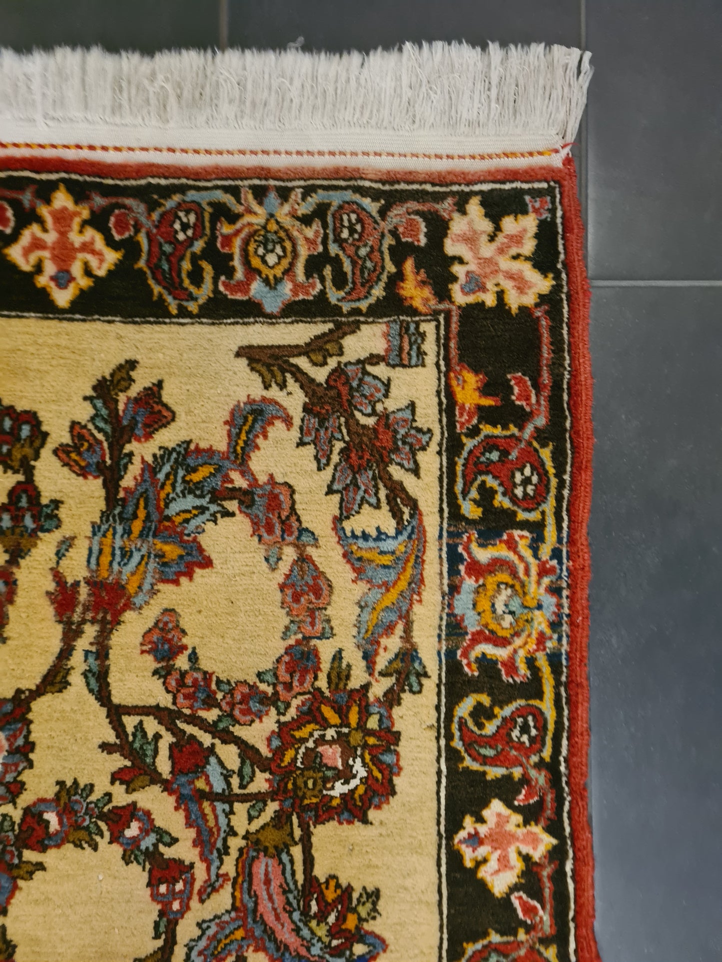 Perserteppich Orientteppich Handgeknüpfter Teppich Isfahan 142x122cm