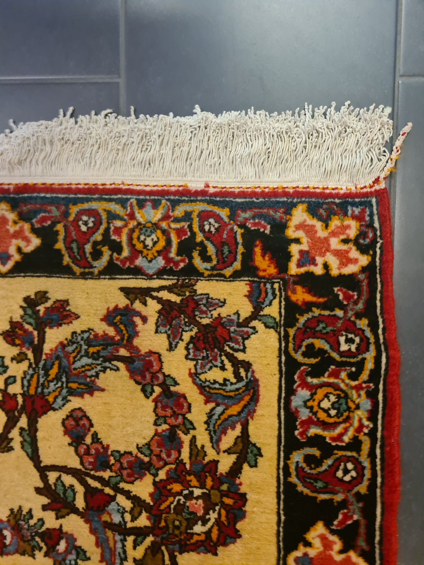 Perserteppich Orientteppich Handgeknüpfter Teppich Isfahan 142x122cm