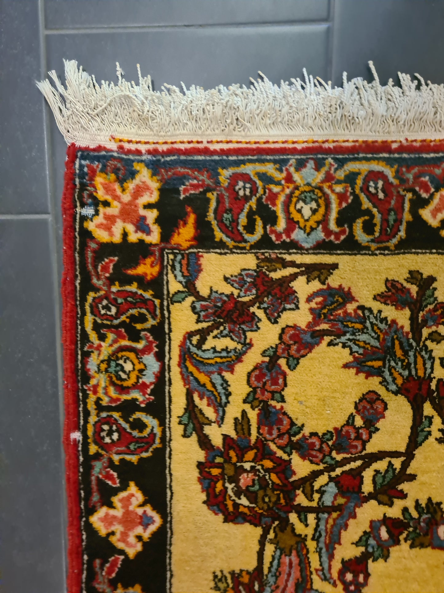 Perserteppich Orientteppich Handgeknüpfter Teppich Isfahan 142x122cm