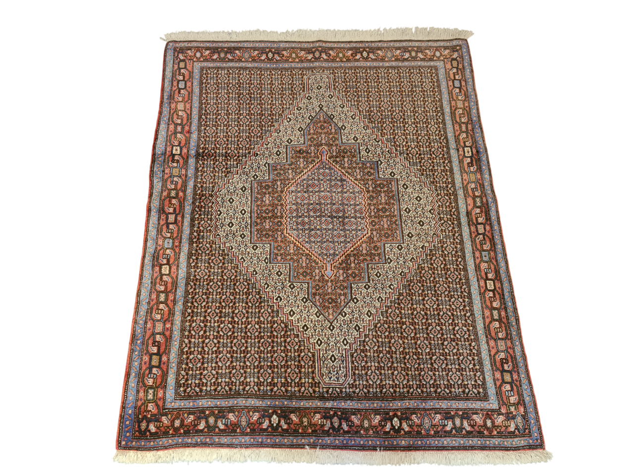 Perserteppich Orientteppich Handgeknüpfter Teppich Bidjar 160x125cm