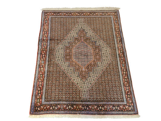 Perserteppich Orientteppich Handgeknüpfter Teppich Bidjar 160x125cm