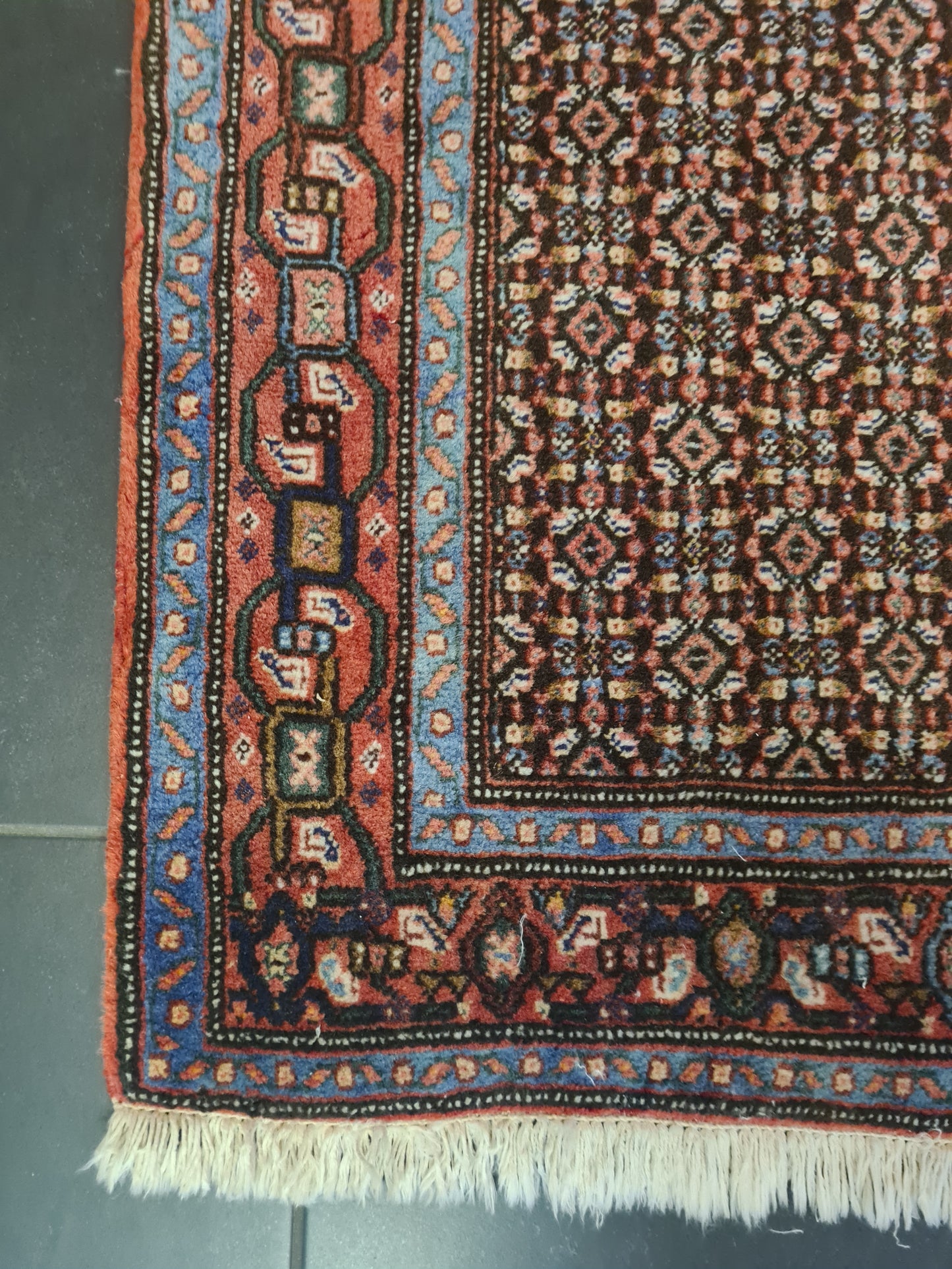 Perserteppich Orientteppich Handgeknüpfter Teppich Bidjar 160x125cm