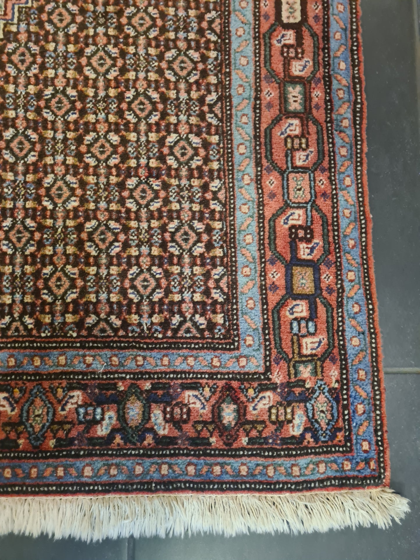 Perserteppich Orientteppich Handgeknüpfter Teppich Bidjar 160x125cm