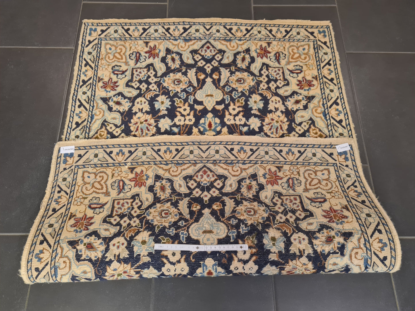 Perserteppich Orientteppich Handgeknüpfter Teppich Nain 130x90cm