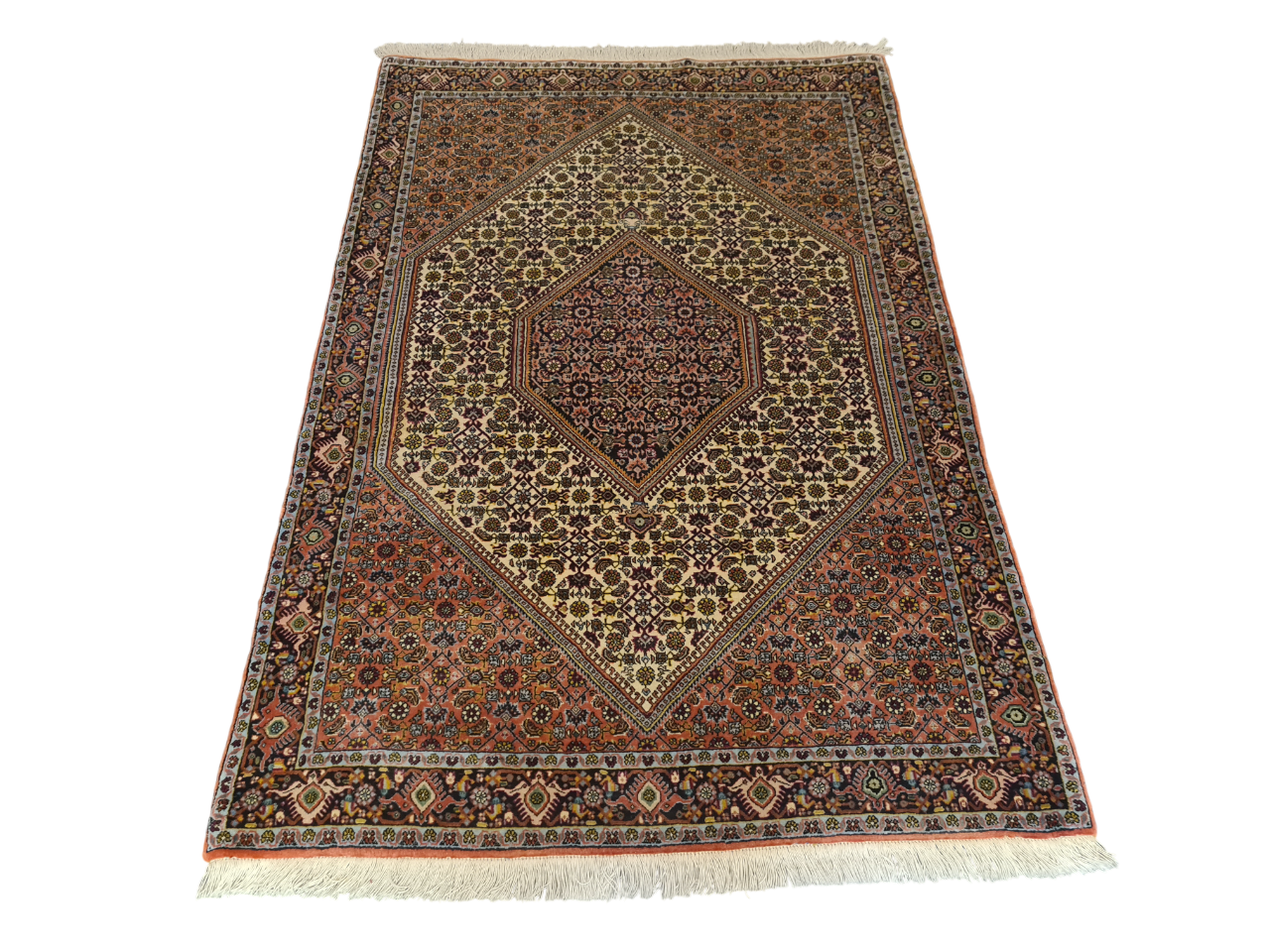 Perserteppich Orientteppich Handgeknüpfter Teppich Bidjar 170x115cm