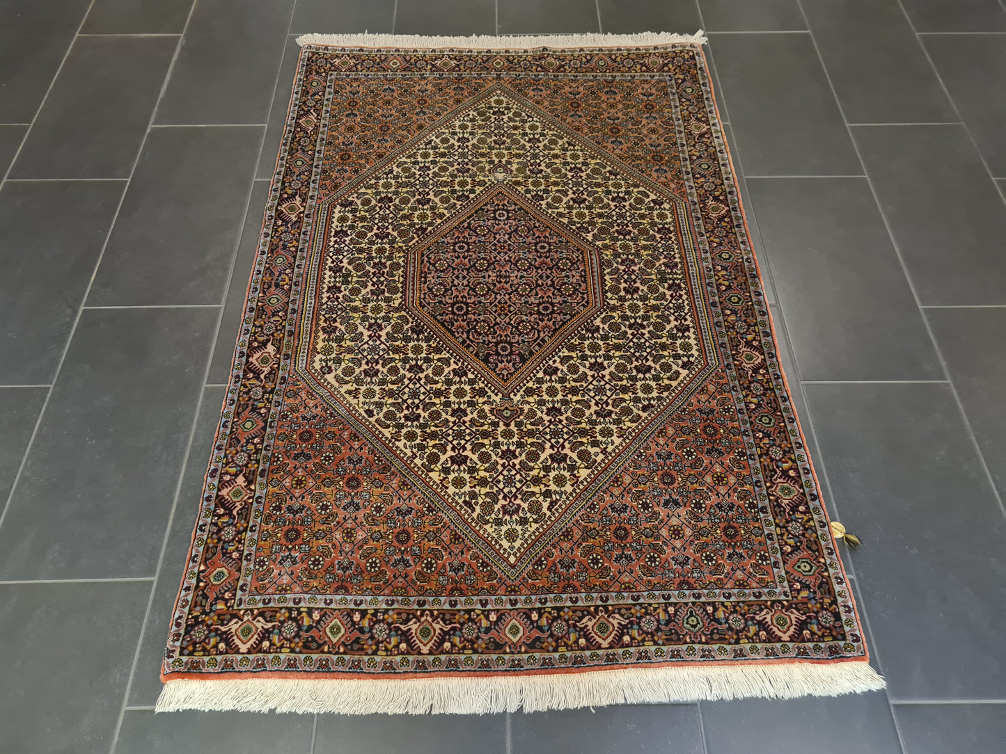 Perserteppich Orientteppich Handgeknüpfter Teppich Bidjar 170x115cm