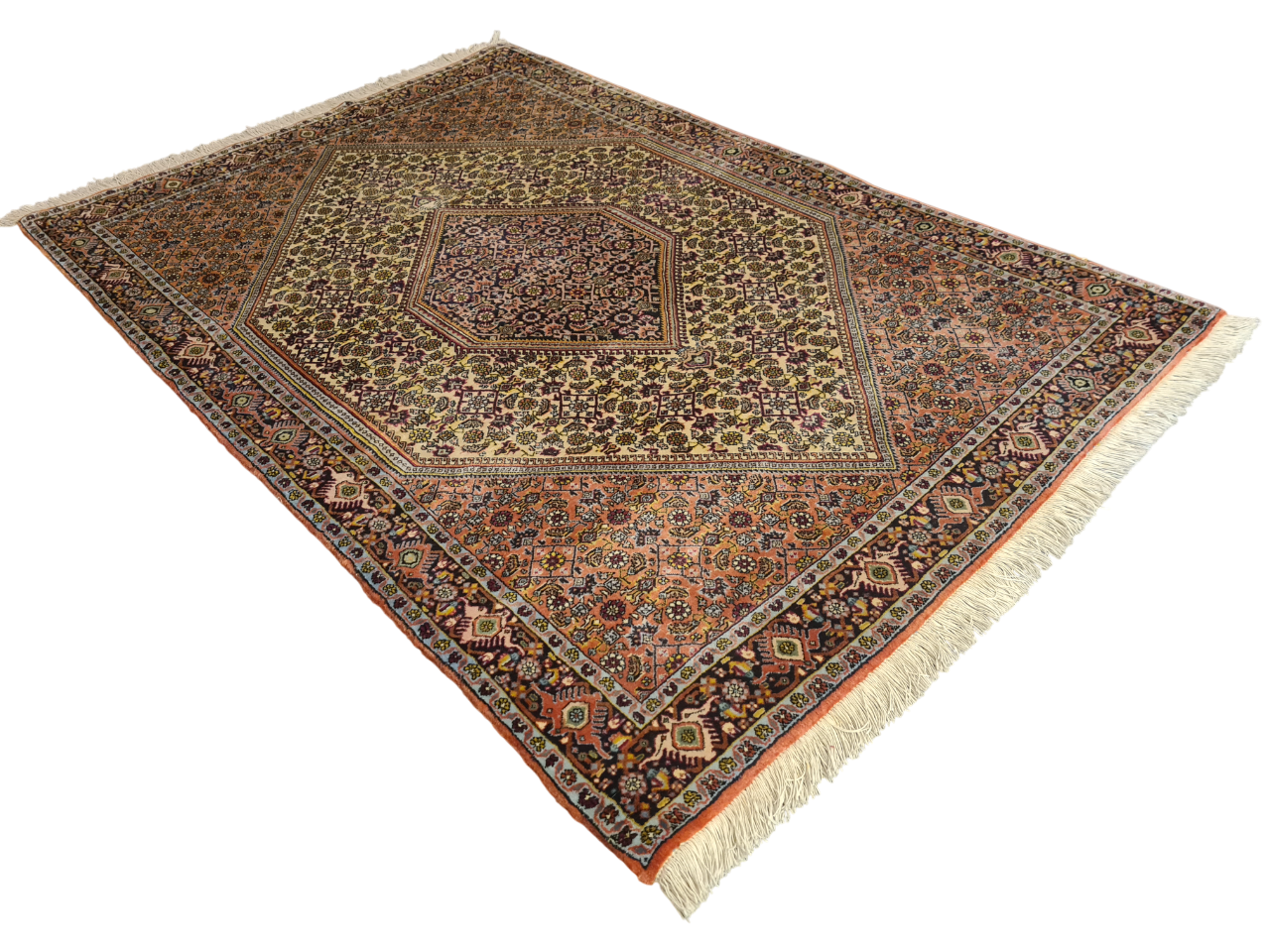 Perserteppich Orientteppich Handgeknüpfter Teppich Bidjar 170x115cm