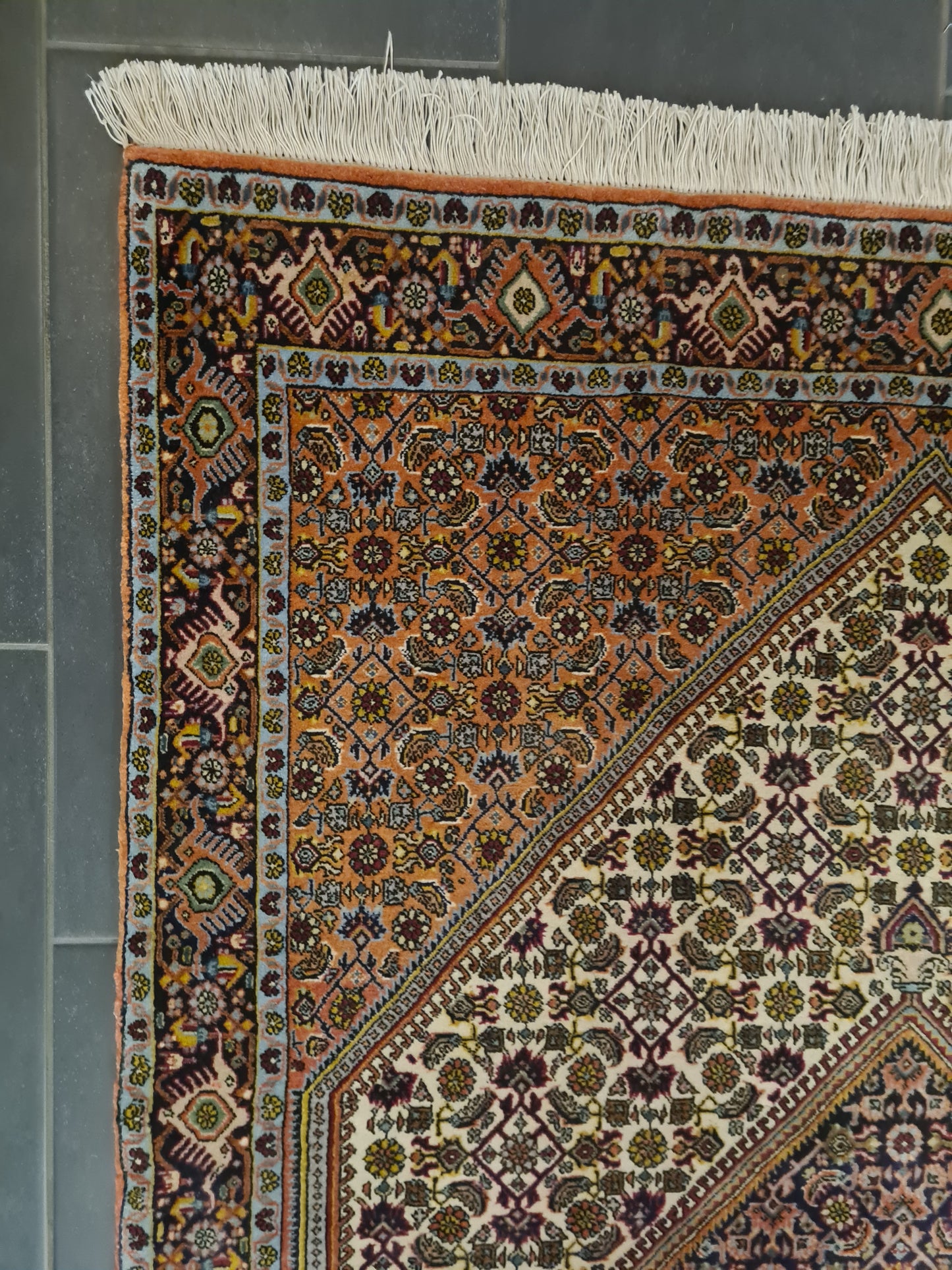 Perserteppich Orientteppich Handgeknüpfter Teppich Bidjar 170x115cm