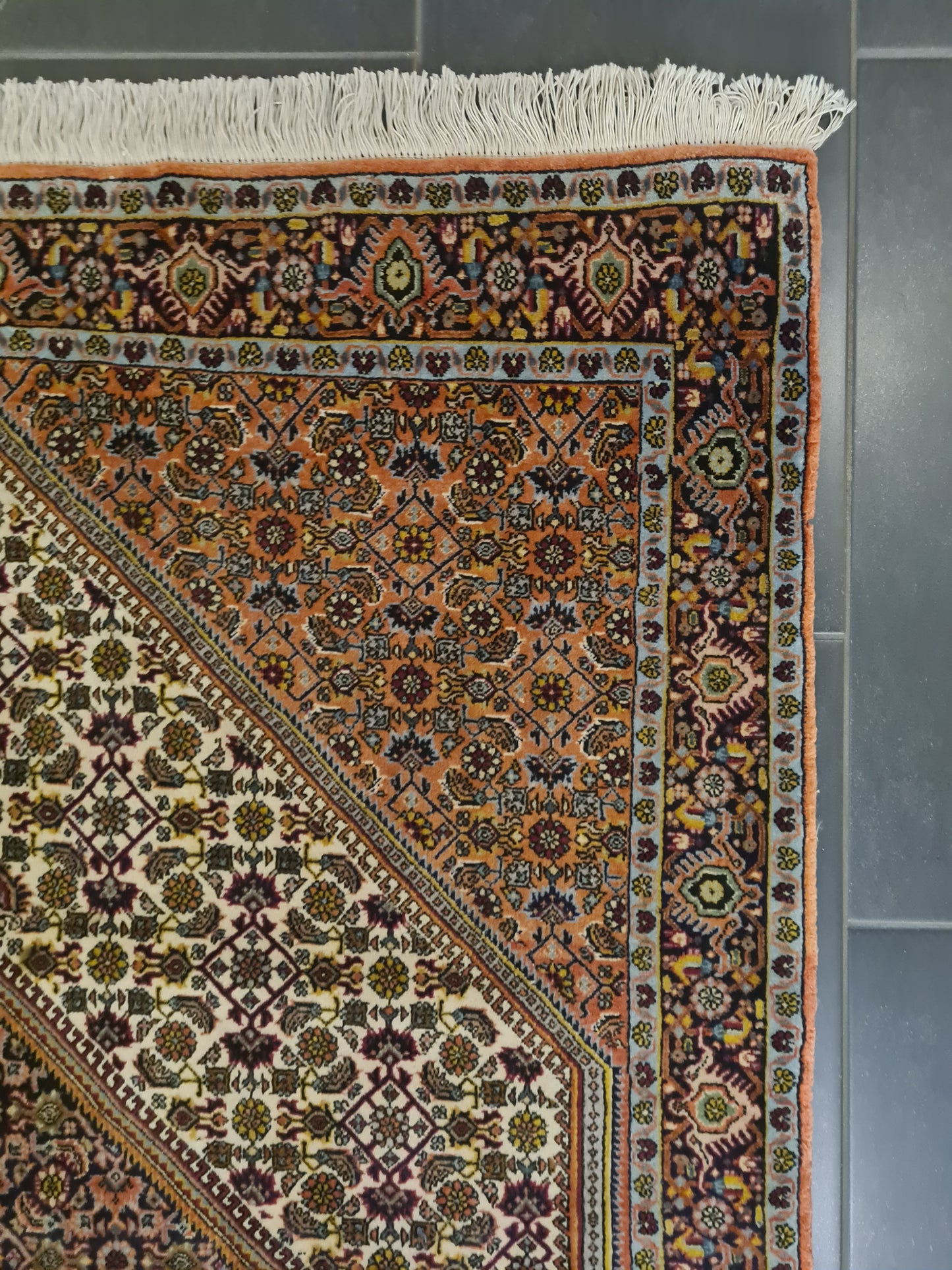 Perserteppich Orientteppich Handgeknüpfter Teppich Bidjar 170x115cm