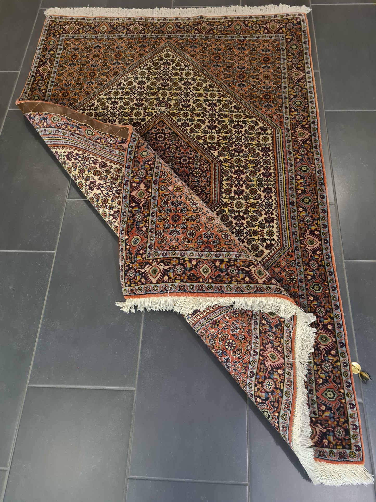 Perserteppich Orientteppich Handgeknüpfter Teppich Bidjar 170x115cm