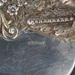 Antiker 925er Sterling Silber Tortenheber mit Blumenrelief aus England