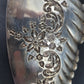 Antiker 925er Sterling Silber Tortenheber mit Blumenrelief aus England