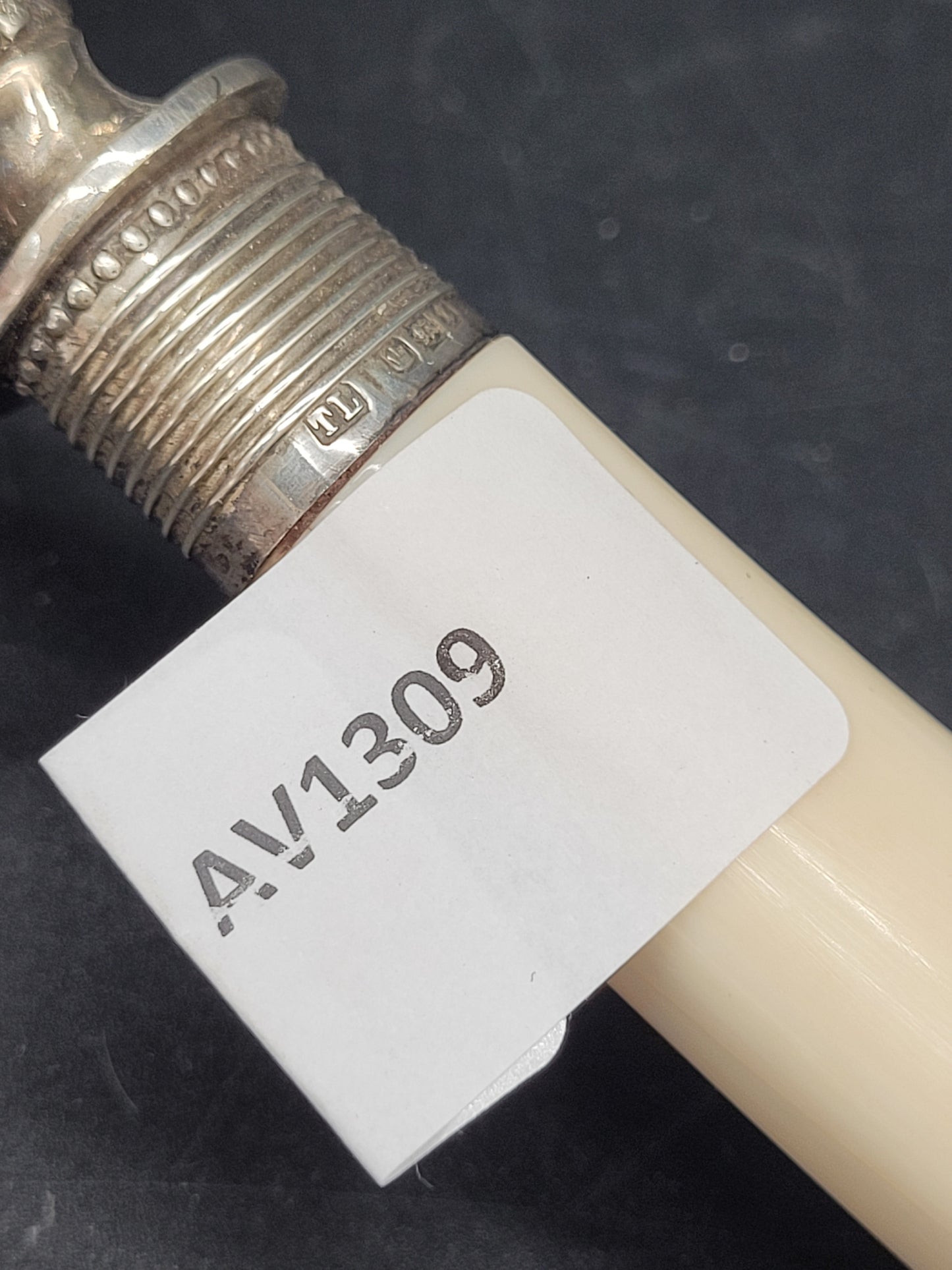 Antiker 925er Sterling Silber Tortenheber mit Blumenrelief aus England