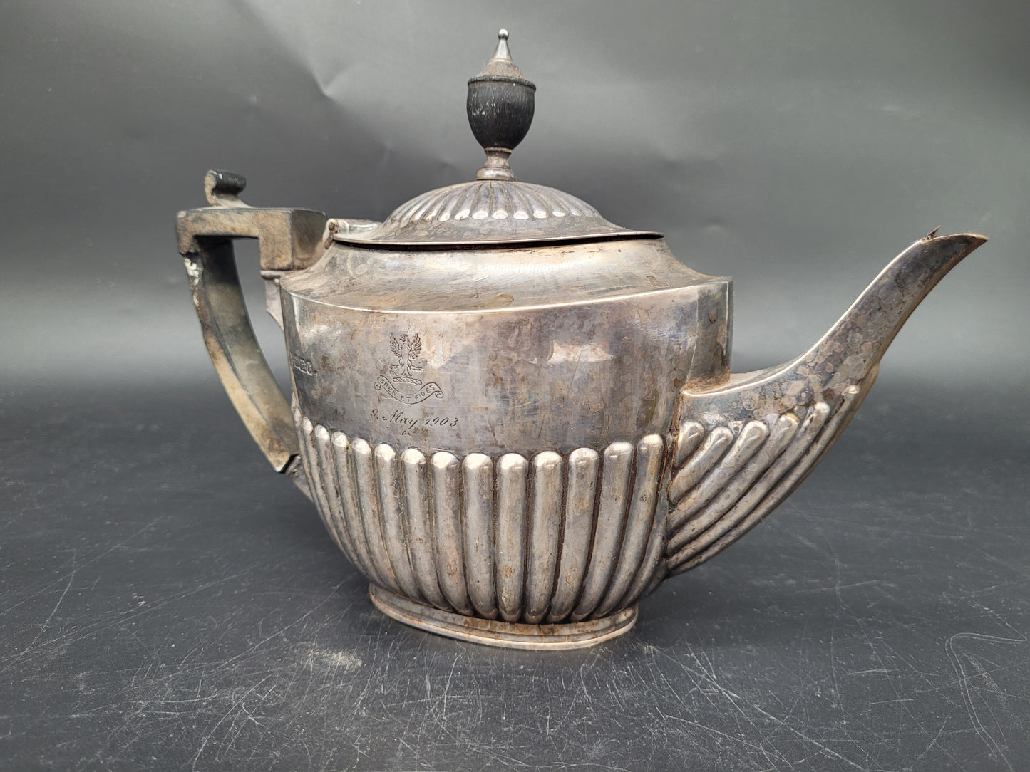 Kanne Sterling Silber 925er Britische Meistermarke 1903 425g