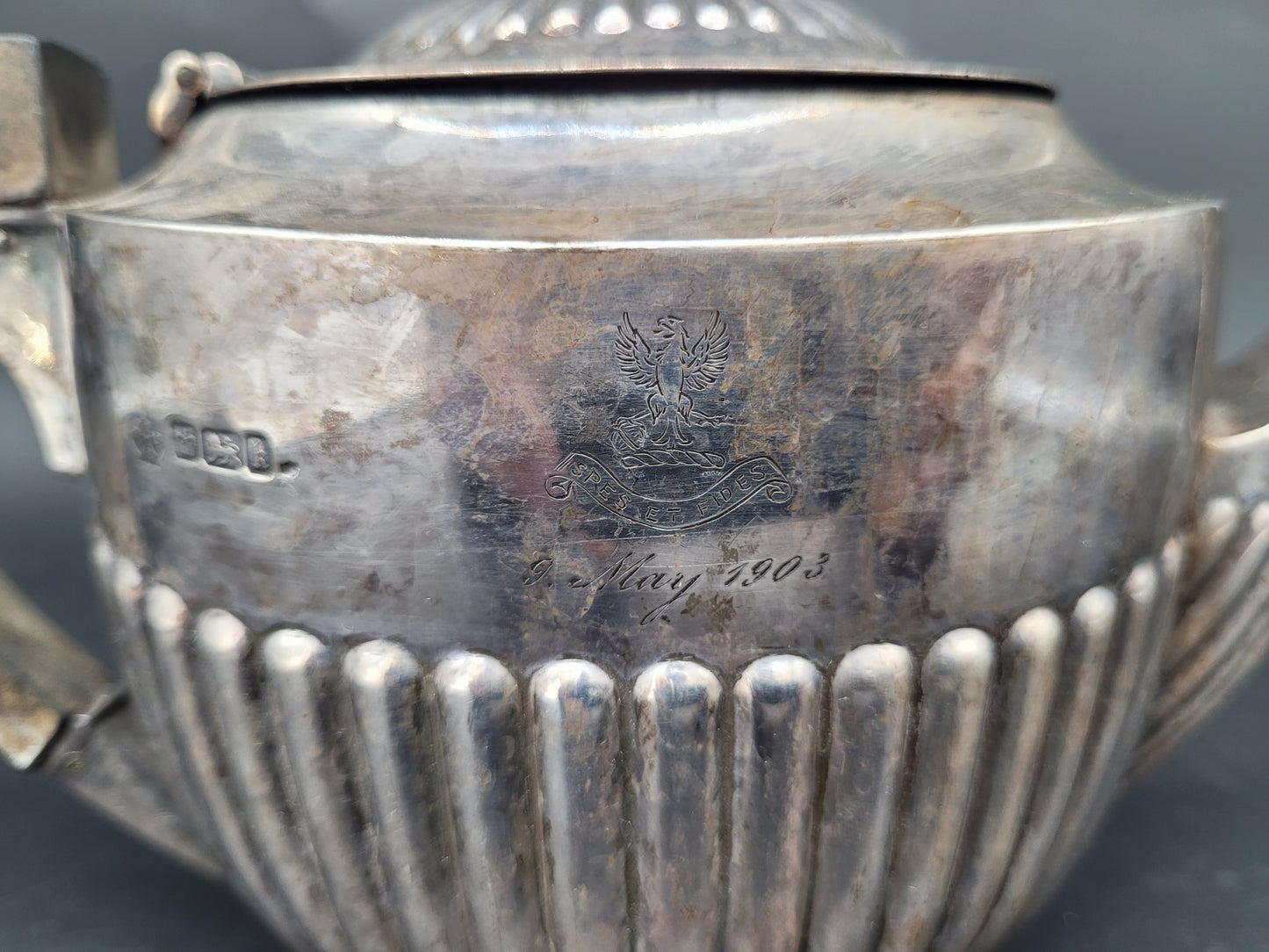 Kanne Sterling Silber 925er Britische Meistermarke 1903 425g