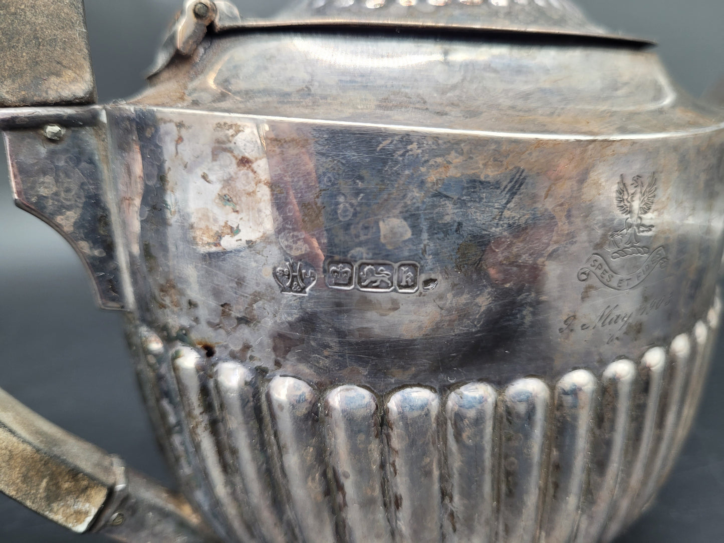 Kanne Sterling Silber 925er Britische Meistermarke 1903 425g