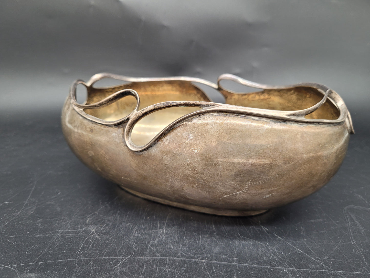 Schale Sterling Silber 925er Jugendstil Art Nouveau 411g