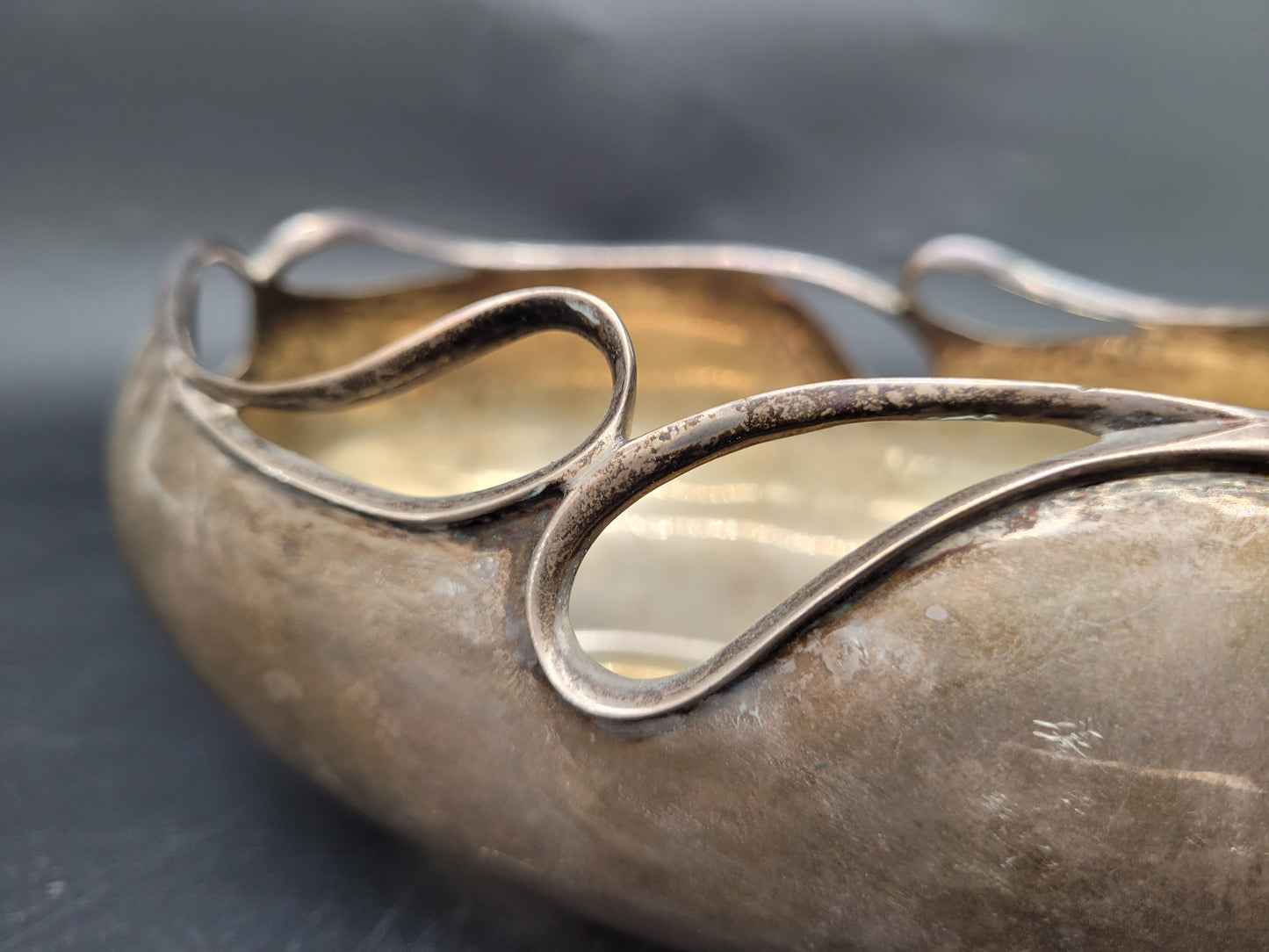 Schale Sterling Silber 925er Jugendstil Art Nouveau 411g