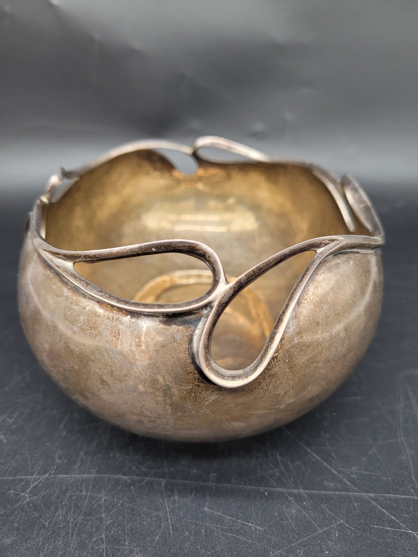 Schale Sterling Silber 925er Jugendstil Art Nouveau 411g