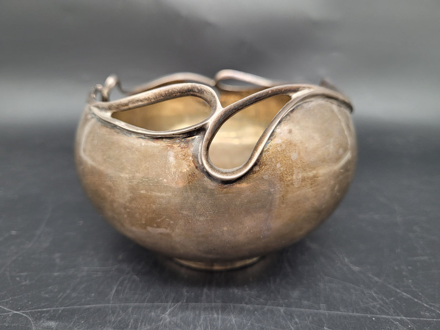 Schale Sterling Silber 925er Jugendstil Art Nouveau 411g