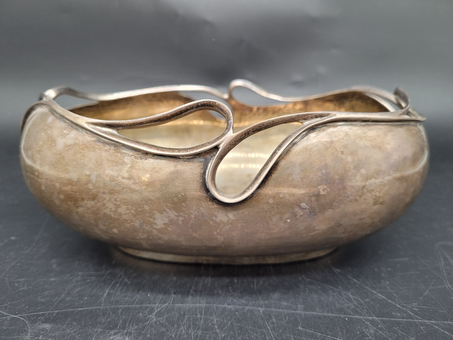 Schale Sterling Silber 925er Jugendstil Art Nouveau 411g