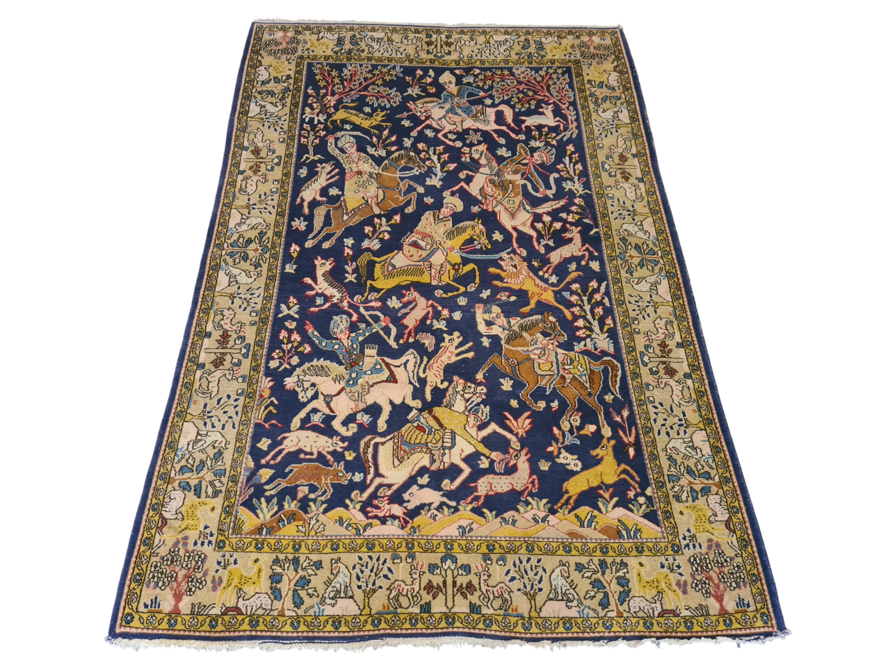 Perserteppich Orientteppich Handgeknüpfter Teppich Ghoum 210x140cm