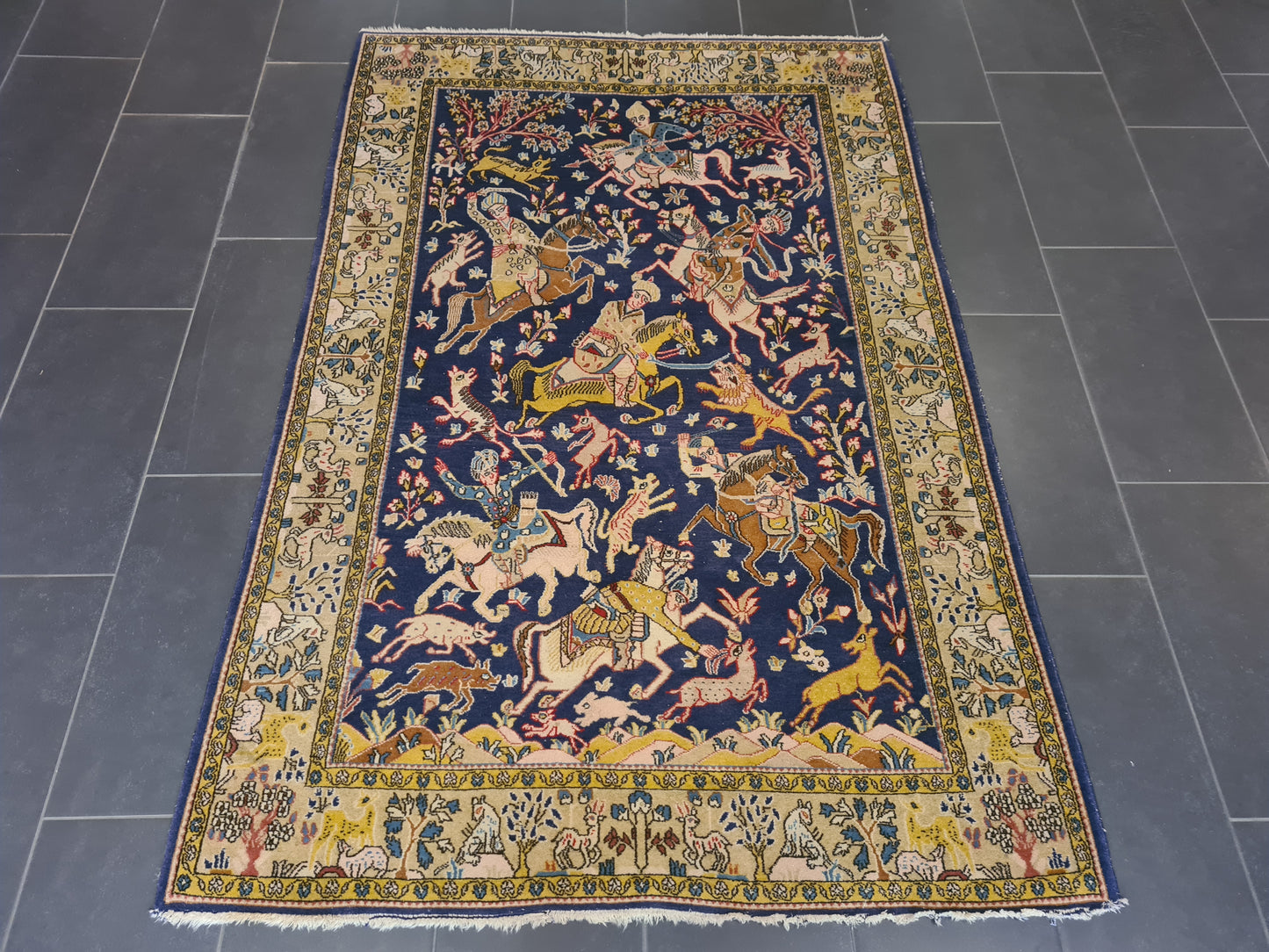 Perserteppich Orientteppich Handgeknüpfter Teppich Ghoum 210x140cm