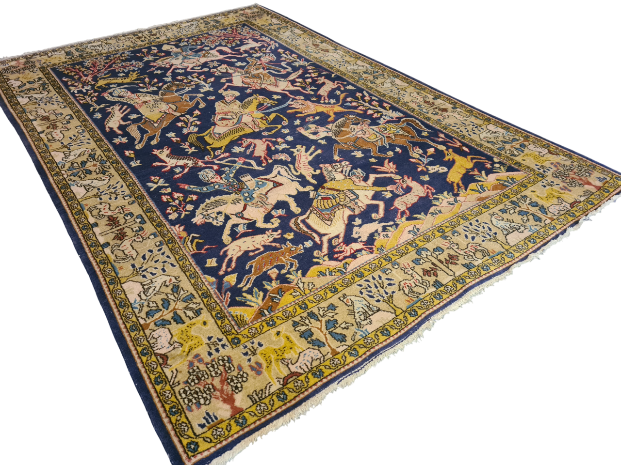 Perserteppich Orientteppich Handgeknüpfter Teppich Ghoum 210x140cm