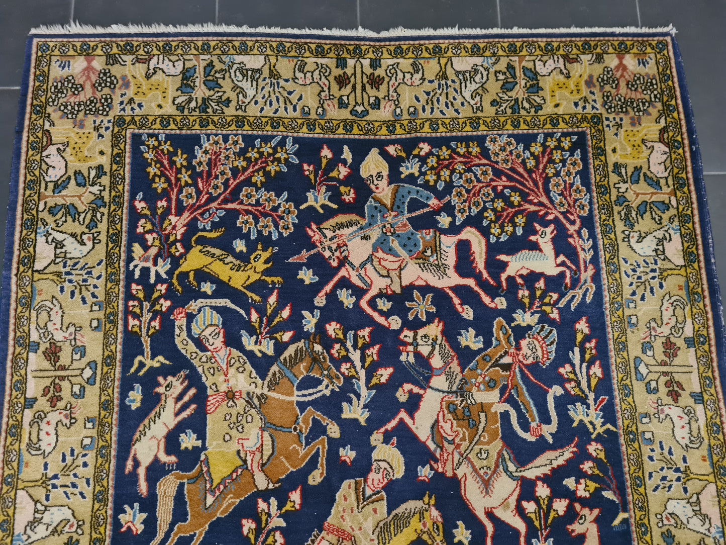 Perserteppich Orientteppich Handgeknüpfter Teppich Ghoum 210x140cm